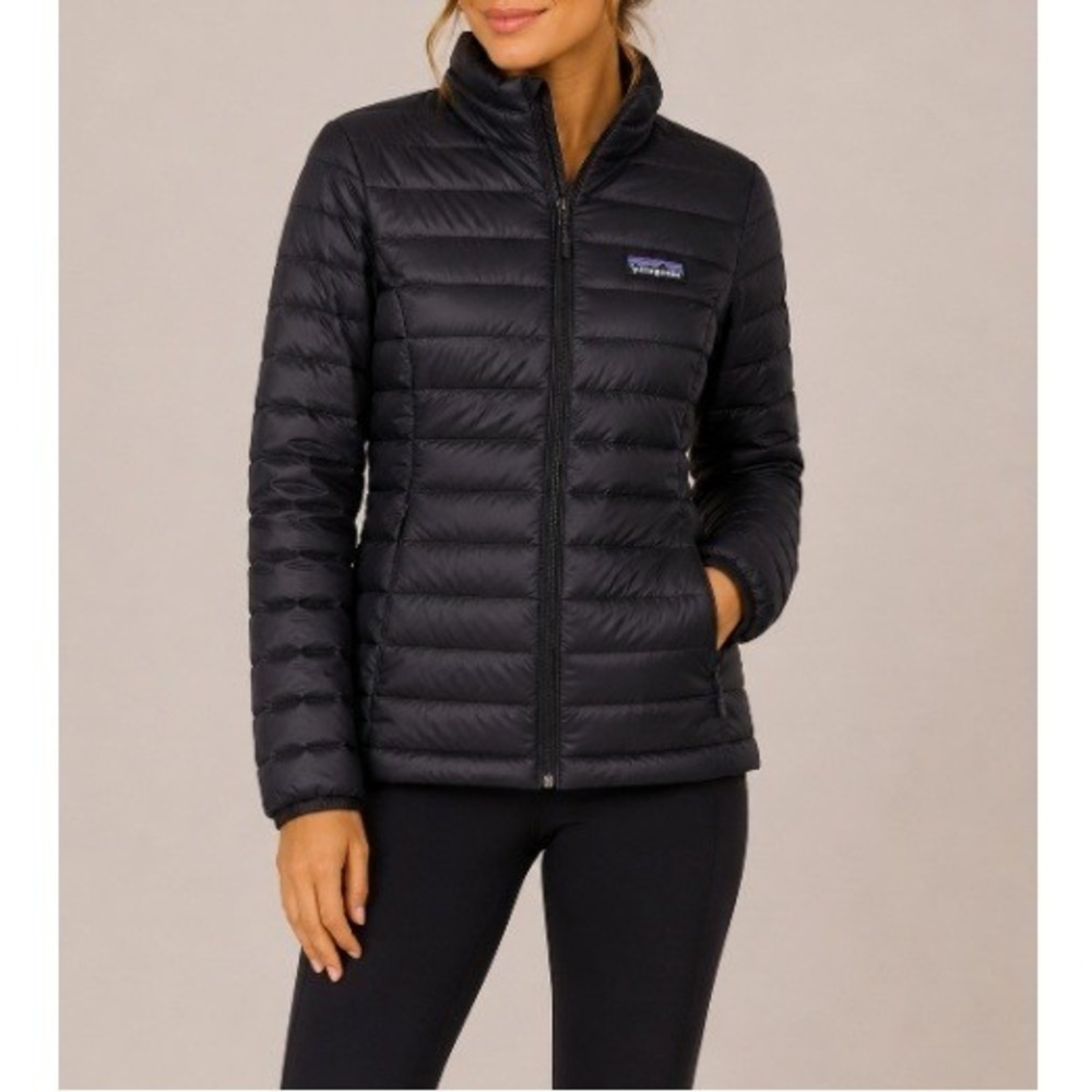 Patagonia Women's Black Down Sweater‎ Jacket Size M